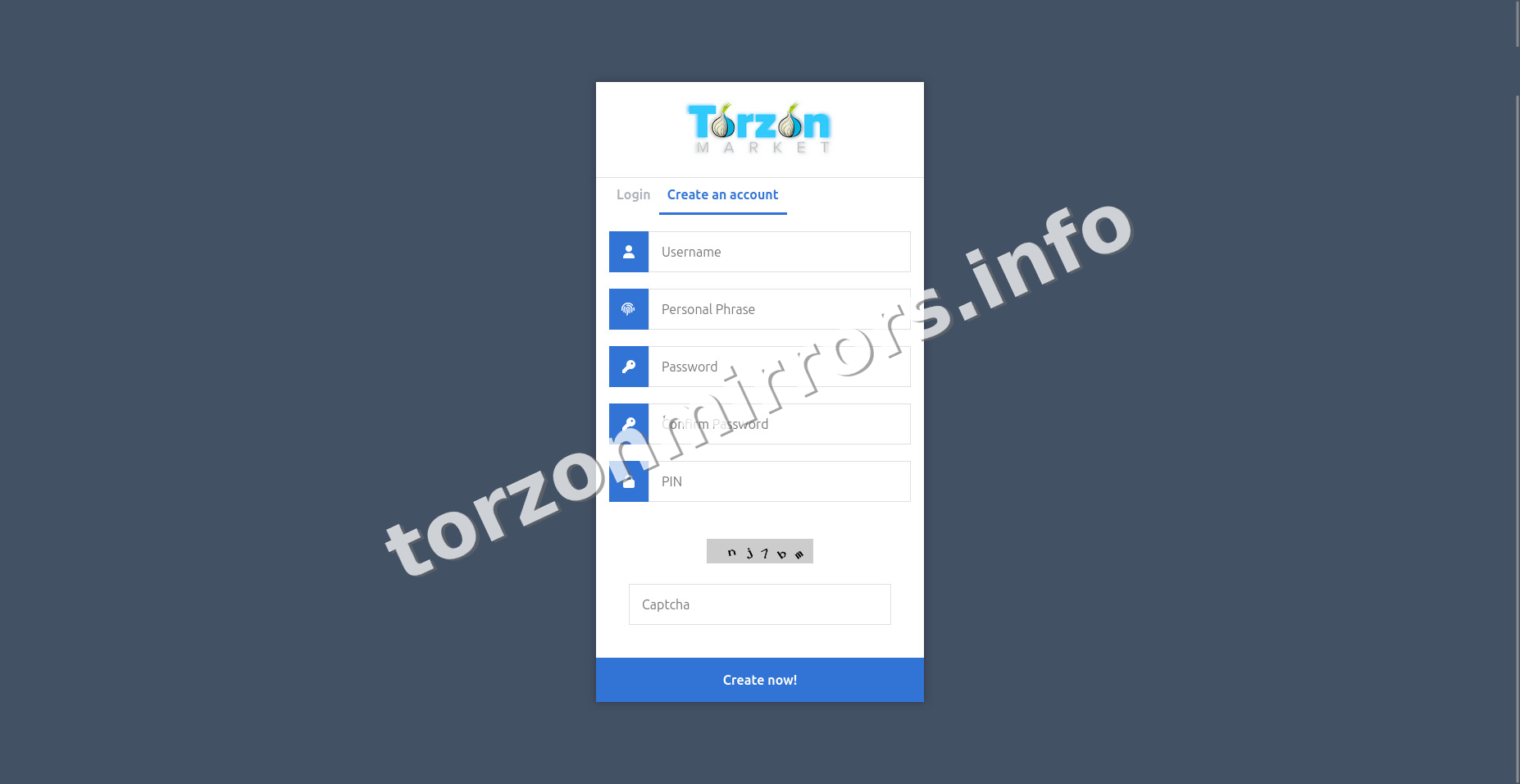 Torzon Market Mirrors interface — view 2